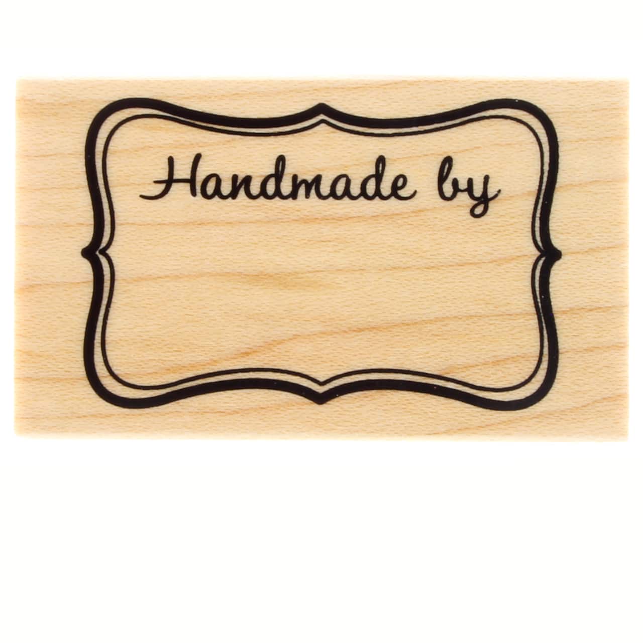 6 Pack: Handmade By Wood Stamp by Recollections&#x2122;